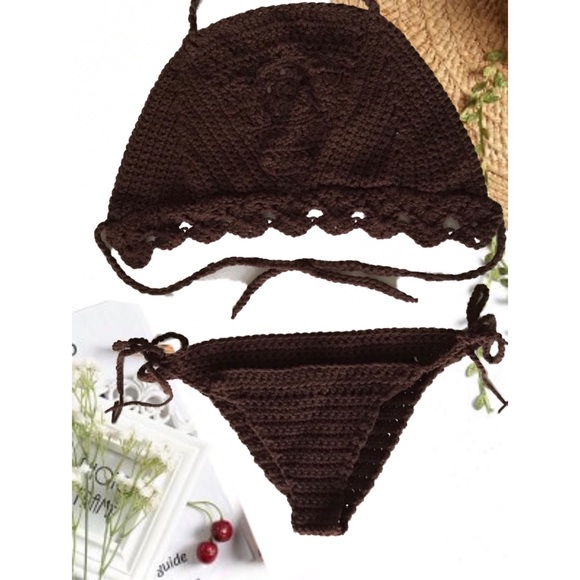 Handmade Crochet Top & Bikini Bottom - Picture 2 of 6